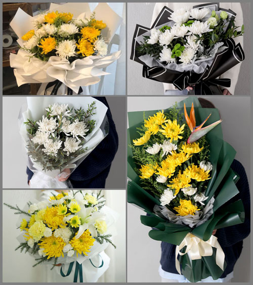 贵州六盘水盘县竹海镇上砍者村白事花束代送